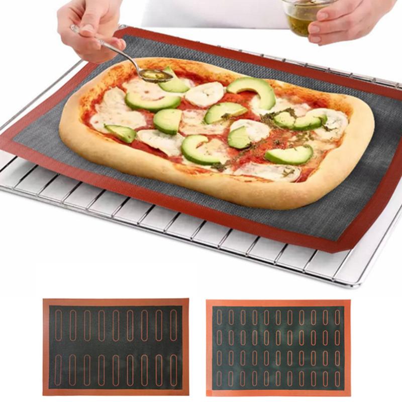 Bakematte med silikonpute arkmatte for rulling av deig PizzaNon Stick Maker Holder Kjøkkenverktøy