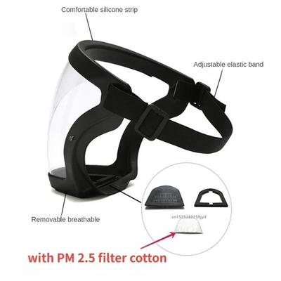 Full Face Shield Mask Transparent Head Eye Safety Protective Cover Glasses Screen Visors Dust WindProof Anti-Fog Kitchen Tools