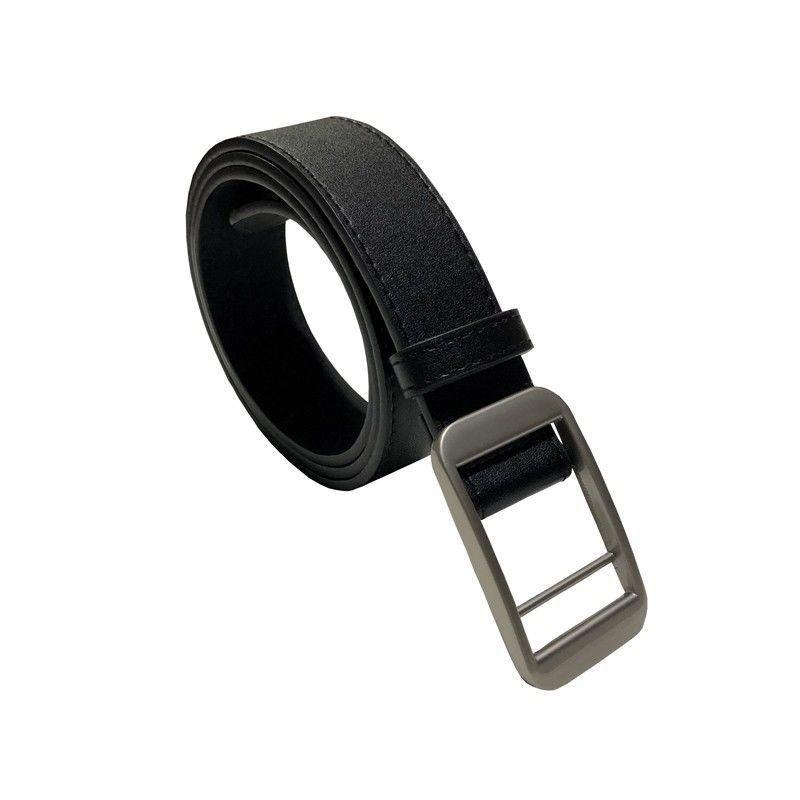 Trendy No Hole Men's Lazy Style Ins Korean Version Minimalist Waist Belt For Summer Fashion
