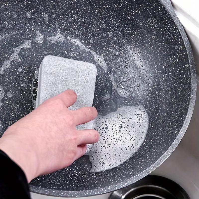 Double-sided Cleaning Sponges Pan Pot Cleaning and Maintenance Washing Sponges Household Scouring Pad Kit Tools Brush