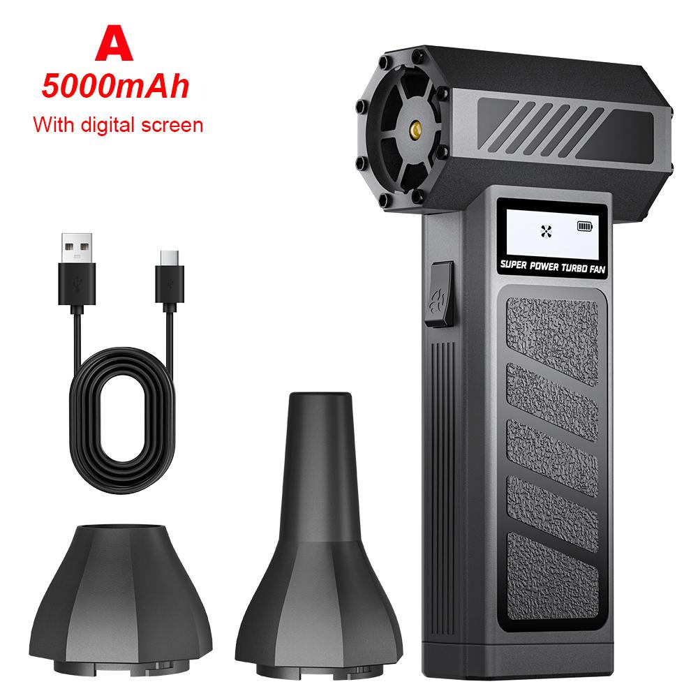 130000RPM Brushless Motor Air Blower Turbo Jet Fan Dust Blowing Car Air Duster Camping BBQ Tools Mat Inflator Portable Air Pump