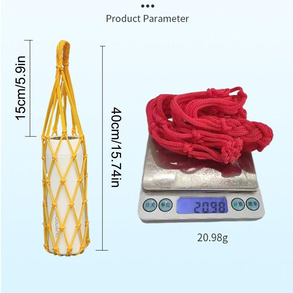 Sports Water Bottle Cover Mesh Visible Bag Portable Cup Sleeve Pouch