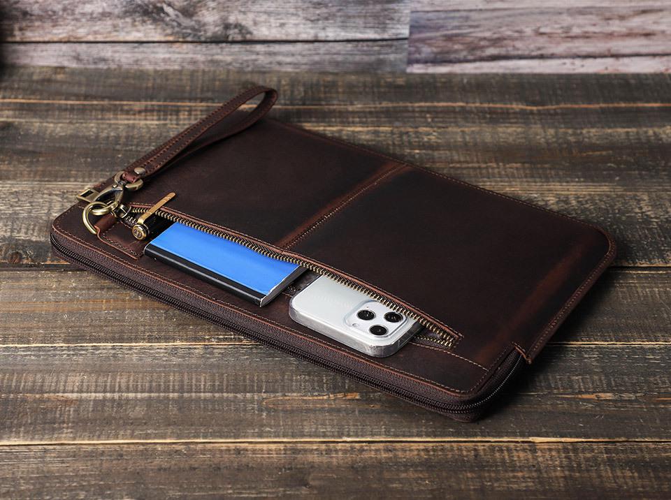 Genuine Leather Protective Case for MacBook Air 13.3 - Apple Laptop Handbag