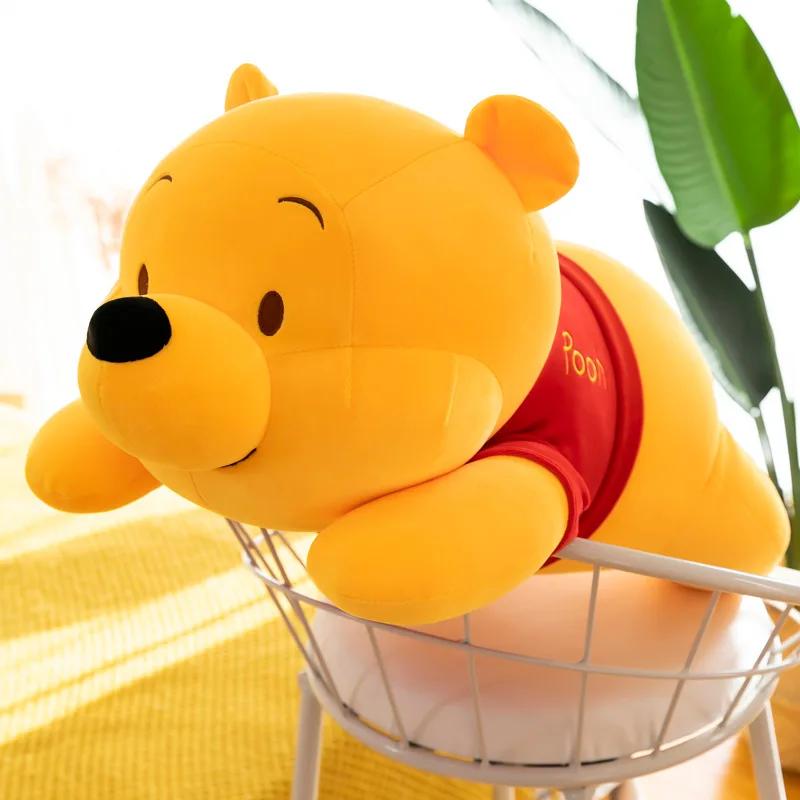 45Cm Disney Winnie The Pooh Plush Toy Kawaii Cartoon Figure Pooh Bear Soft Stuffed Plush Doll Girls Room Decoration Holiday Gift