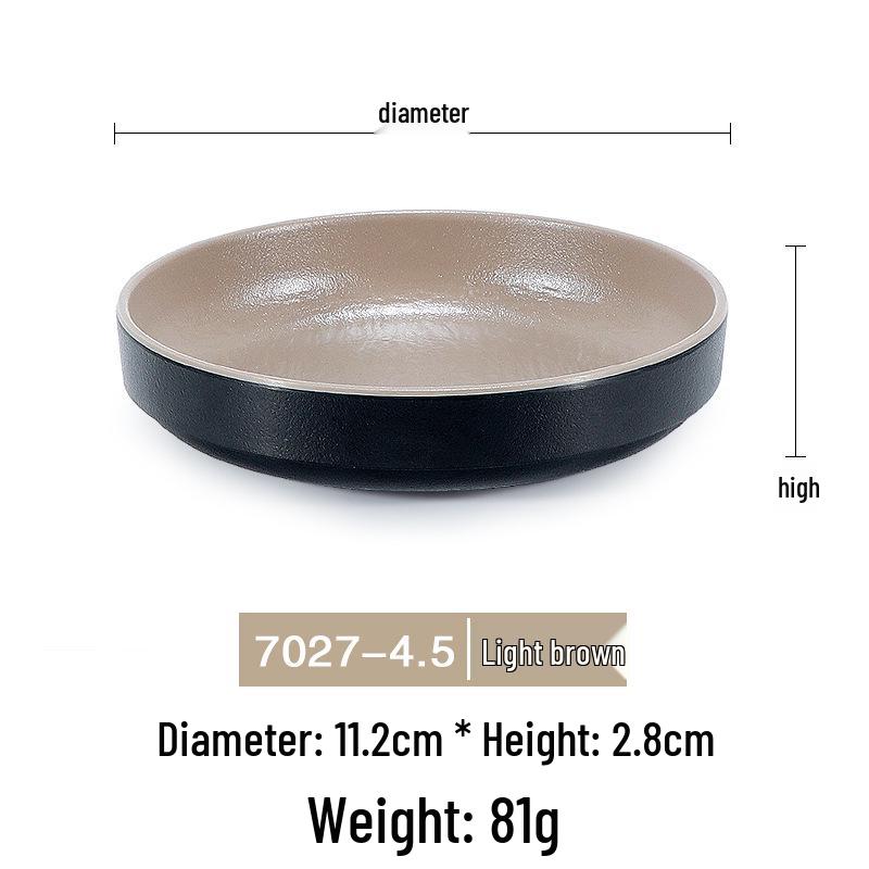Japanese Melamine Hot Pot Sauce Dish with Two or Three Compartments for Seasoning and Snacks