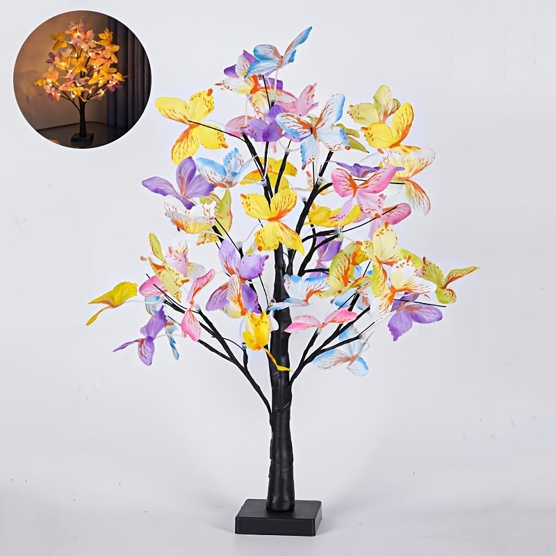 Butterfly Lights, Butterfly Blossom Tree Light,Battery/USB Powered Artificial Flower Bonsai Tree Lamp,Gift for Mom,Girlfriends,Butterflies Decorations
