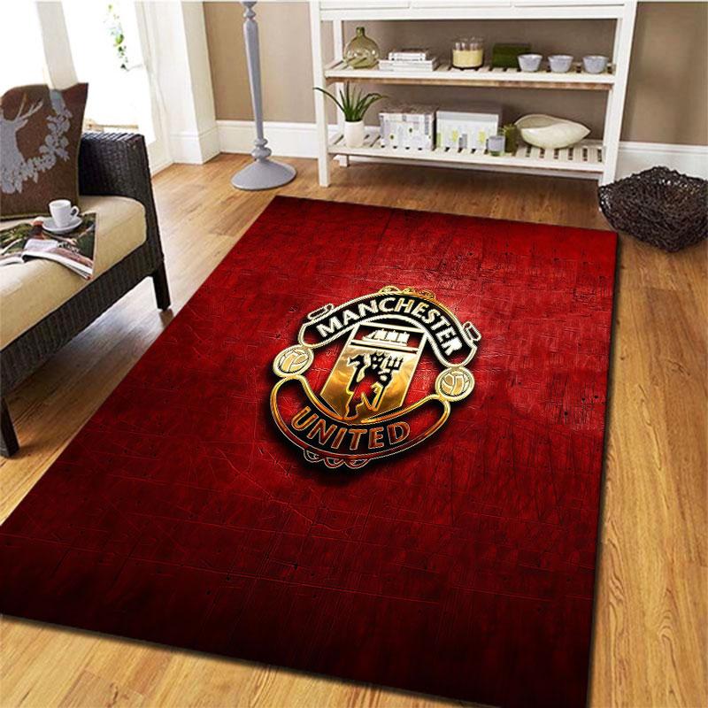 Manchester United F Carpet Rug for Living Room Bedroom Home Sofa Decoration,Kids play Non-slip Floor Mat