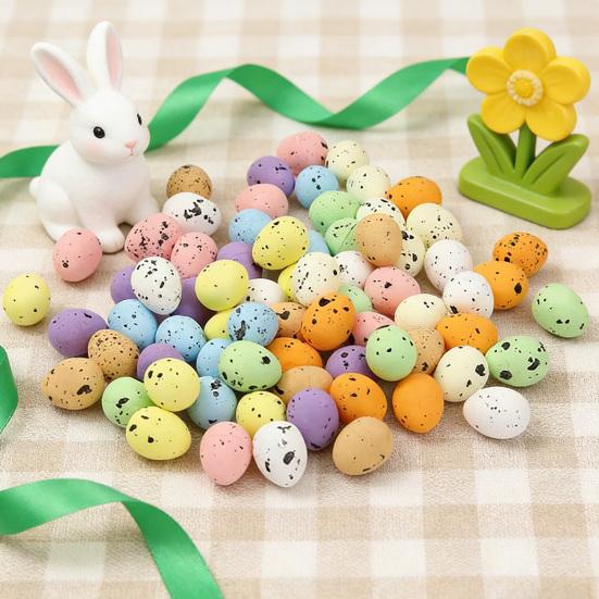 Foam Easter Eggs Realistic Bird Egg Decorations Colorful Foam Egg Keepsakes for Spring Party Decor Basket Fillers