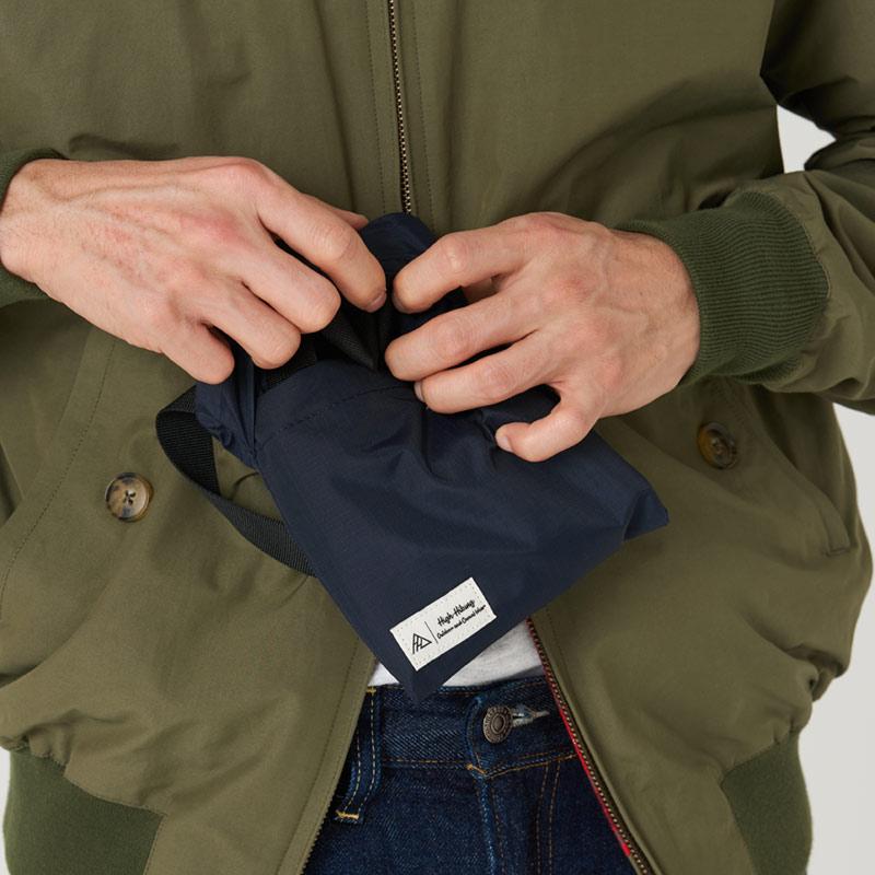 Highhiking Useful Two-Way Ripstop Tote Bag (Navy)
