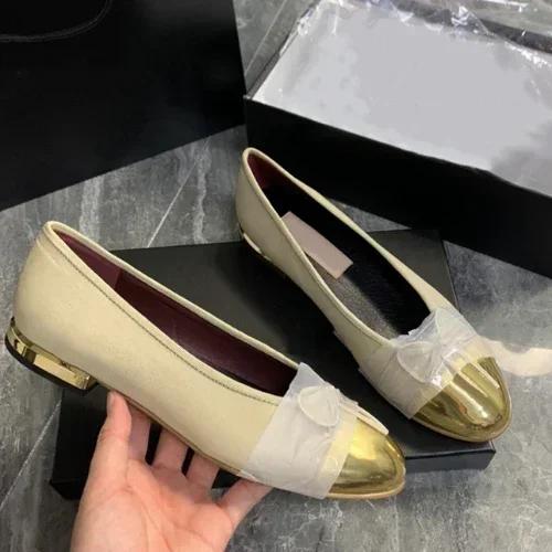 Mode Damen Schuhe 2025 Neue Damen Einzel Schuhe mit runder Spitze