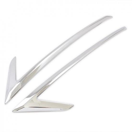 For Mazda Cx-5 Cx5 KF 2017-2021 Chrome Rear Fog Light Lamp Cover Trim Strip