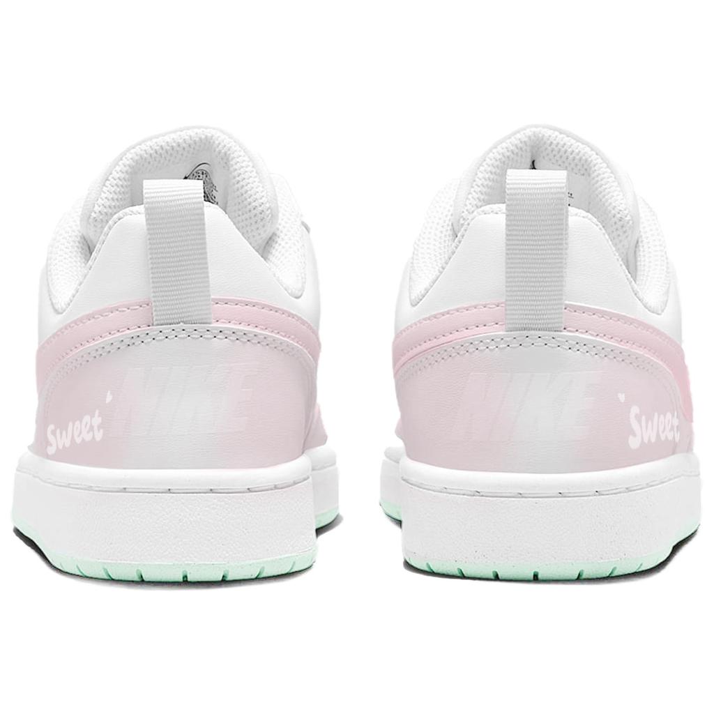 Nike Court Borough Good Night Bear Leather Abrasion Resistant Breathable Low Top Skateboard Shoes Women's Pink FZ3539-100(Team303-)