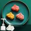Flower-shaped Cookie Stamp Mould 3D Pastry Making Tools Bakeware Mooncake Mold  Kitchen DIY