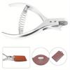 Steel Handheld Slot Puncher ID Card Photo Badge Hole Punching Tool for Leather Craft Punches DIY Hand Tools.