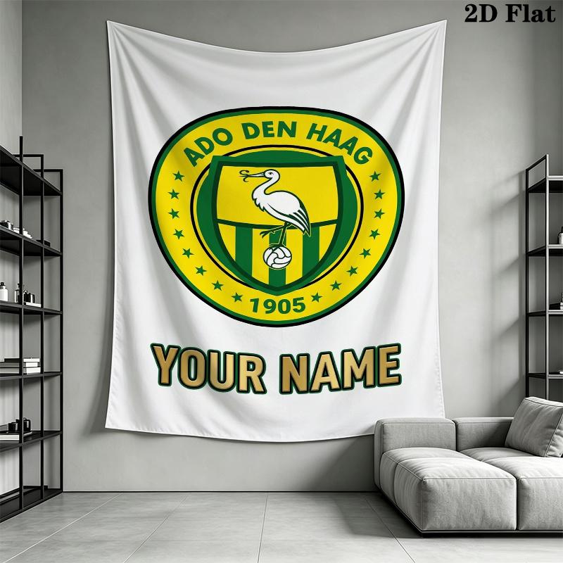 Custom Name Ado Den Haag Wall Tapestry Aesthetic Wall Hanging Printed Fabric Blanket Decorative Tapestries for Bedroom Living Room Home Decor
