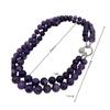 10Mm Natural Amethyst Large Particle Double-Layer Removable Necklace Sweater Chain Knotted, A Variety Of Ways To Wear