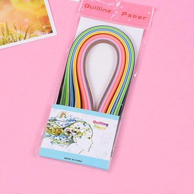 160 pièces de papier pliant 5 mm x 39 cm pour quilling, papier fait main de couleur