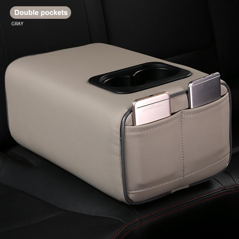 Car Second Row Rear Central Armrest Box with Cup Holder Arm Rest For SKODA Octavia Rapid Yeti Fabai KAROQ Superb 2010-2023