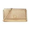 Mott Classic Metal Logo Leather Shoulder Crossbody Wallet Women Bags Gold 32S8MF5C9E-PALE-GOLD