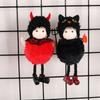 Scary Witch Black Cat Hanging Decoration Plush Halloween Witch Pendant  Ghost Festival Decor