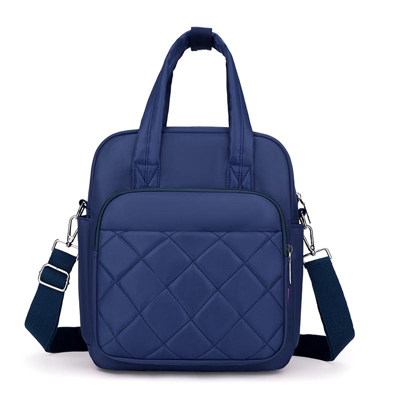 Rhomboid Tote Bag for Women – Stylish Shoulder Backpack with Adjustable Strap & Multiple Pockets – Perfect for Work, School & Daily Use