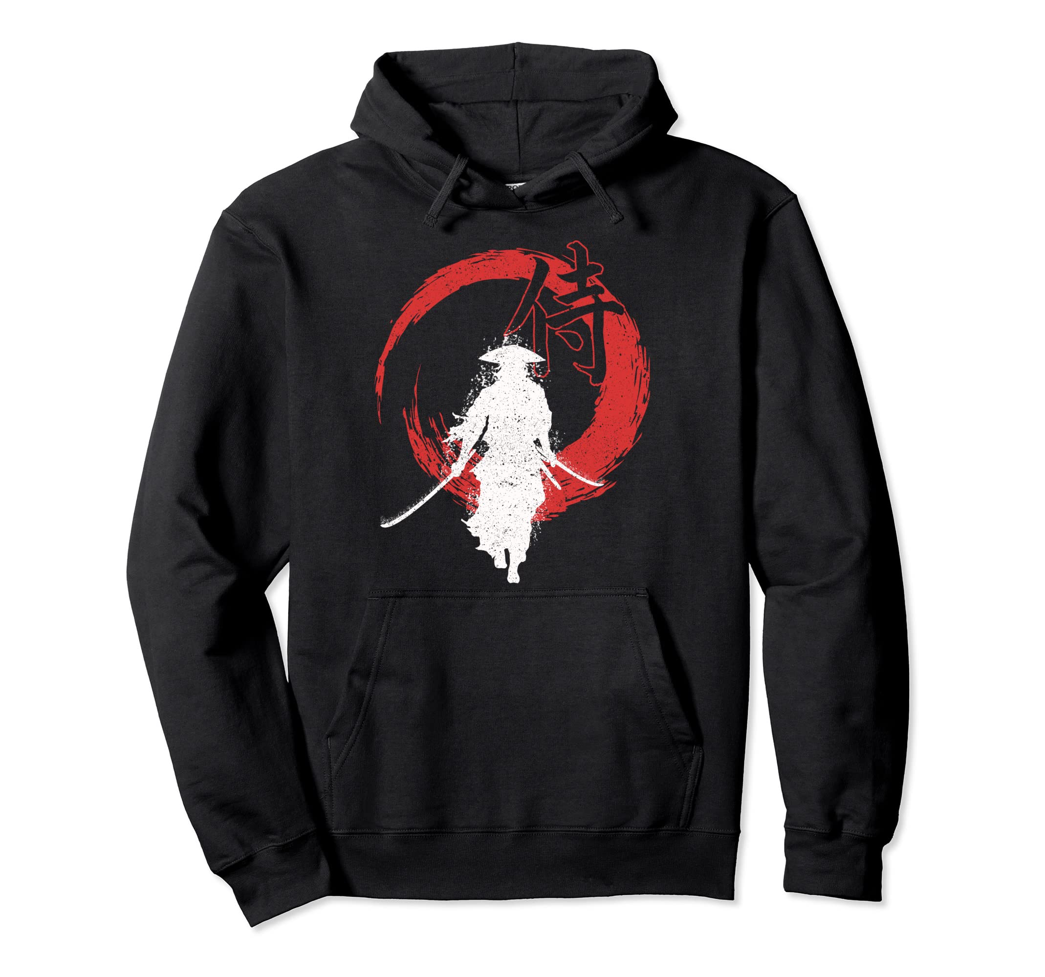 Samurai Mask Samurai Hoodie Shirt, Sword, Bushido, чёрный