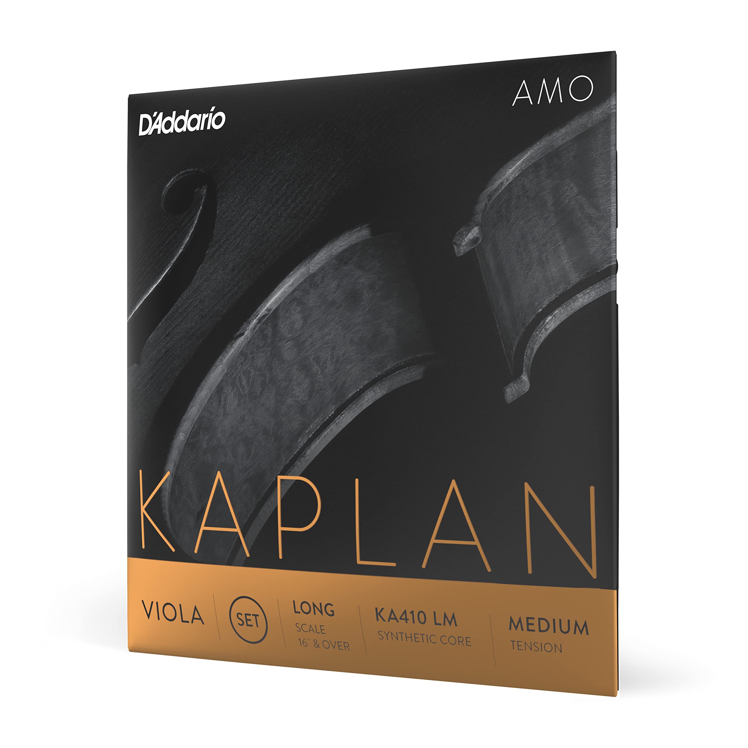 Kaplan Amo Viola Strings Long Scale KA410 LM Medium Tension D Addario Set,