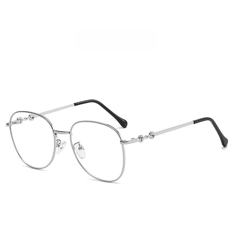 New Ni Ni Style Eyeglass Frame With Blue Light Blocking Metal Design For Fashionable Adults