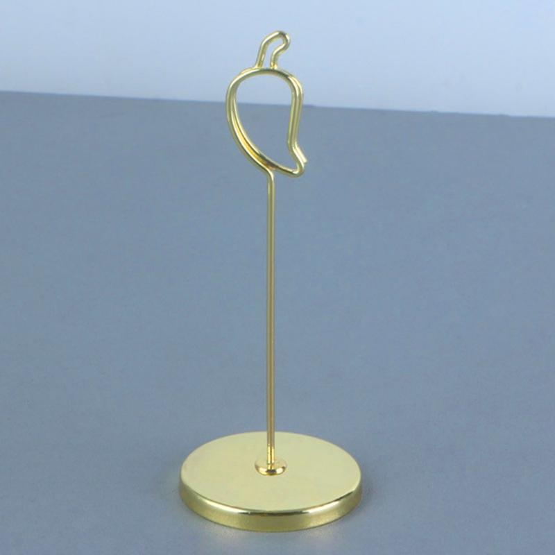 2Pcs Pepper Shape Metal Note Memo Holder Place Card Holder Photo Display Stand For Table Decoration Festival Celebration