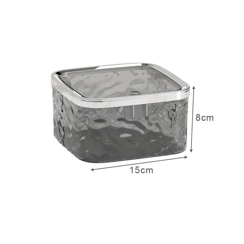 Press Type Mini Desktop Trash Can with Lid Desktop Paper Basket Car Waste Bins Small Storage Box for Jewelry Makeup