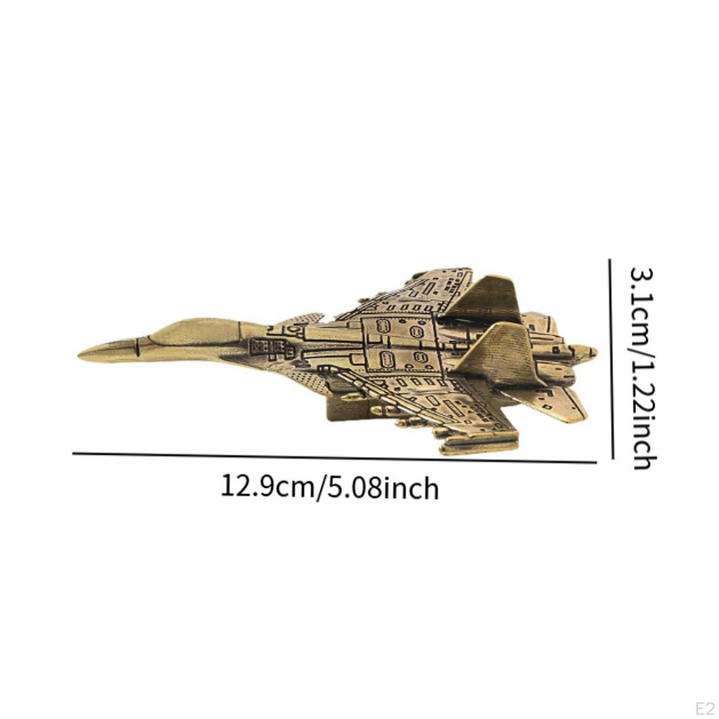 Brass Aircraft Ornament Plane Sculpture Tabletop Centerpieces Artwork Gifts Handcrafted = for Office