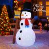 3.9FT Xmas Holiday Inflatable Yard Decor LED Snowman Broom Christma Outdoor Home Decoration Ornament Festive Toy Gift Supplies