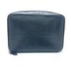 Check Pattern Embossed Clutch Bag Pouch Black/SilverHardware