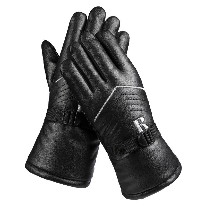 Winter Herren Ski Fahrhandschuhe Verdickt Warm Mode Stall Ski Motorrad Elektrofahrzeug Handschuhe