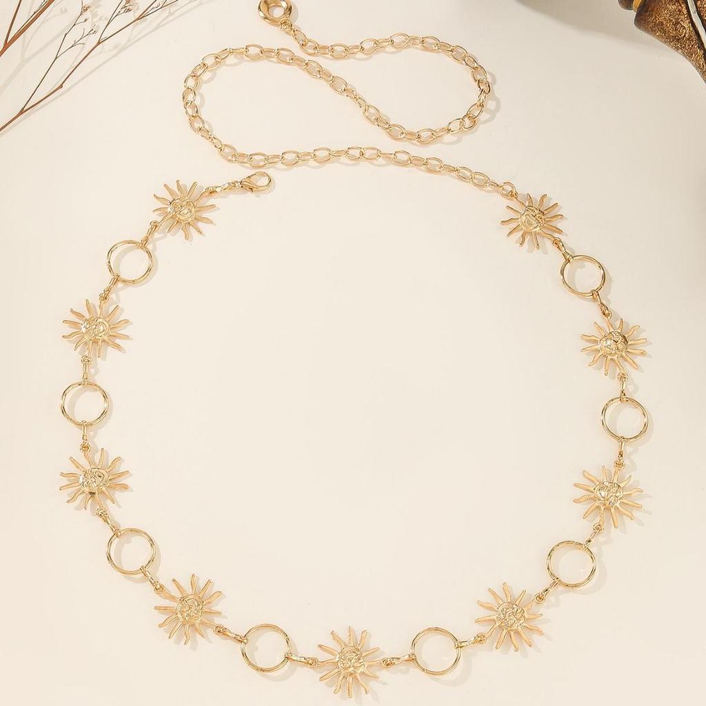 Bohemian Ethnic High-End Metal Waist Chain Belt for Women - Retro, Versatile Fashion Accessory