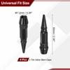 PATIKIL 4pcs Spike Shape Tire Valve Stem Caps 60MM Aluminum Alloy Wheel Valve Caps