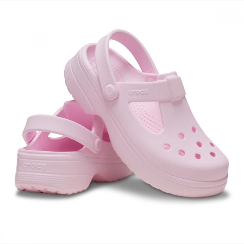 Crocs Детские Классические Сабо Мэри Джейн Розовые 210615 6zw