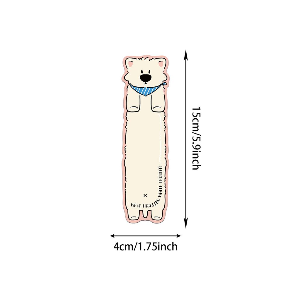 30pcs Reading Dog Theme Bookmarks Cute Reading Pages Book Tags Student Creative Gifts Decoration Page Tags Cards