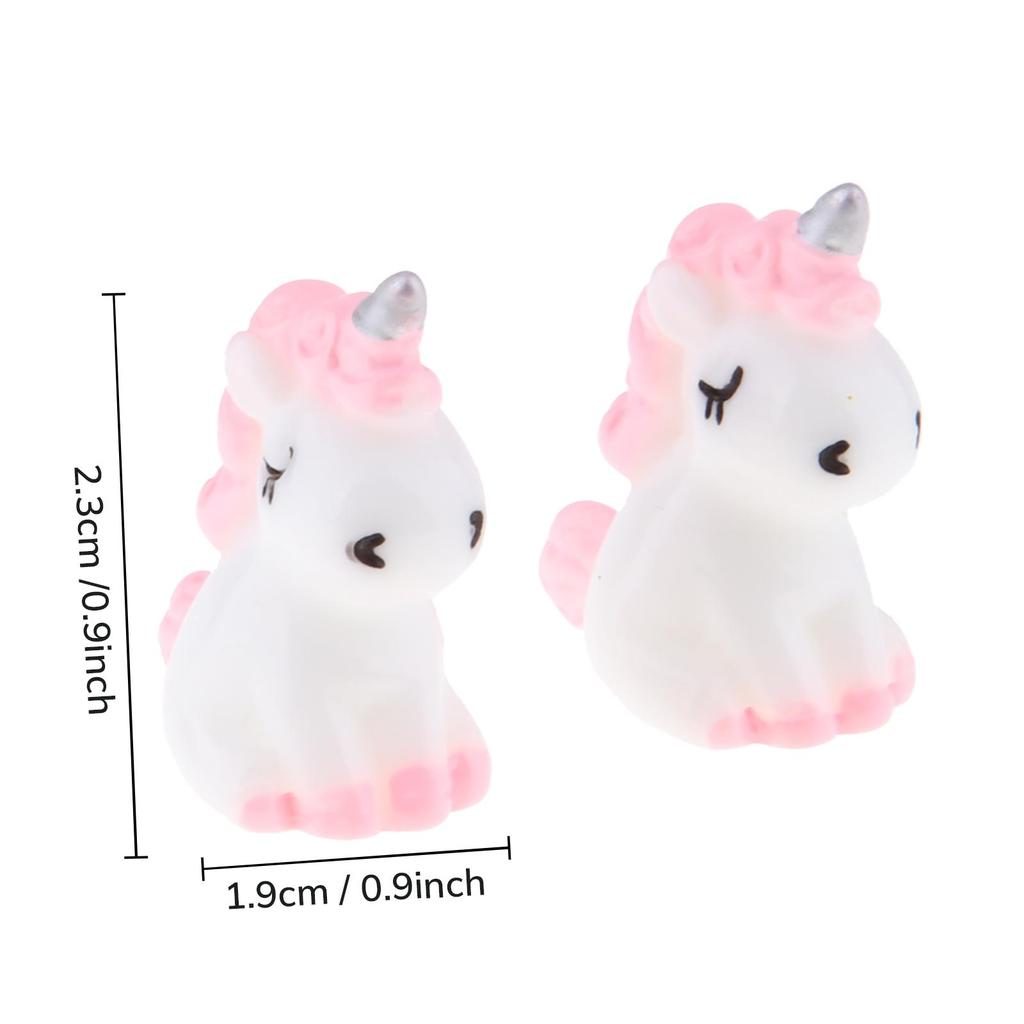 Garden Dolls Fairy Ornaments Figurines Unicorn Statues Resin Miniature Decoration for DIY Fairy Gardens
