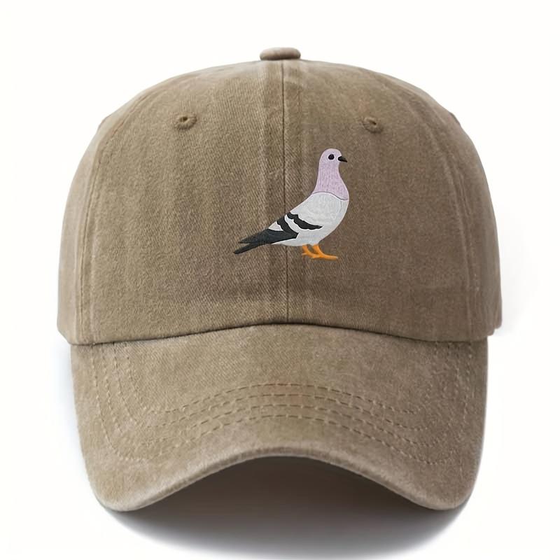Fashionable Printed Pigeon Baseball Cap for Men and Women, Classic Retro Truck Driver Style Hat for Outdoor Activities