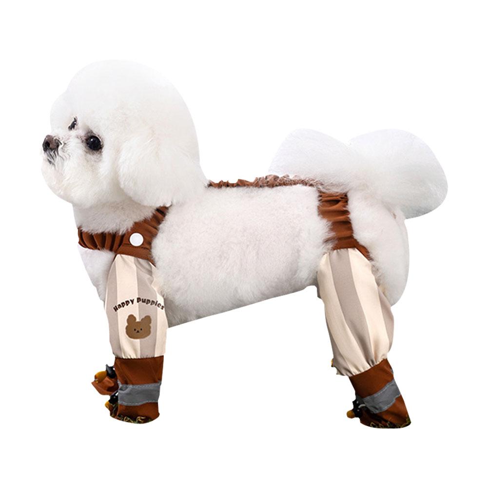 Psí boty s kšandami odolné proti nečistotám, voděodolná psí kombinéza s kšandami, protiskluzové chrániče psích tlap pro malé a střední psy