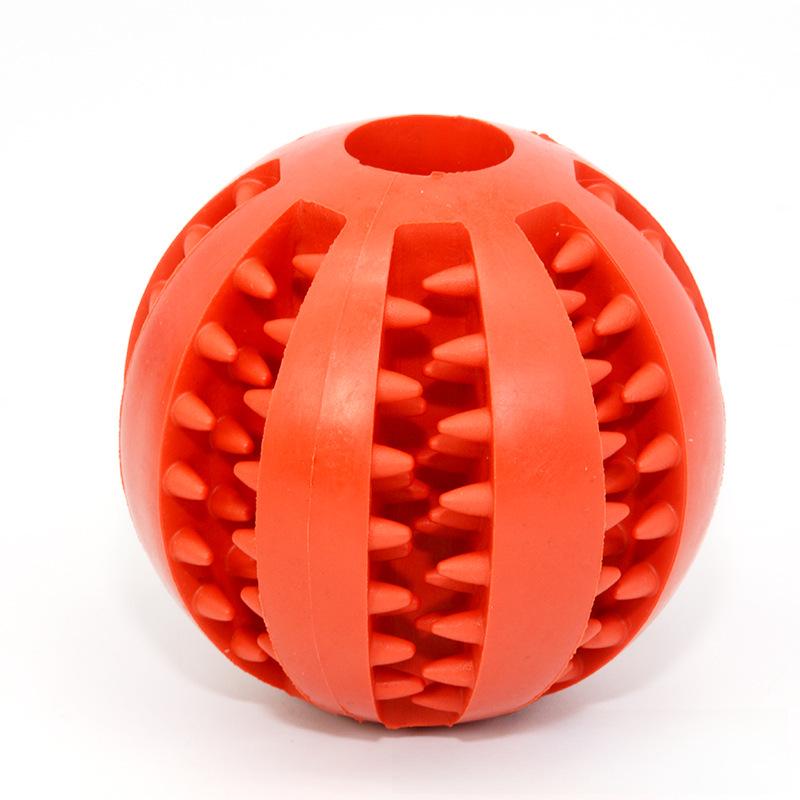 Hundeleckerli-Ausgabe-Ball - TPR-Gummi Pädagogisches & Zahnreinigendes Wassermelonen-Spielzeug