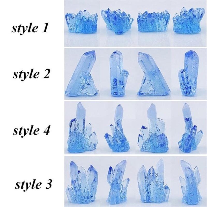 Silicone Fondant Molds Crystal Aroma Stone Mold 3D Iceberg Crystal Column DIY Tool