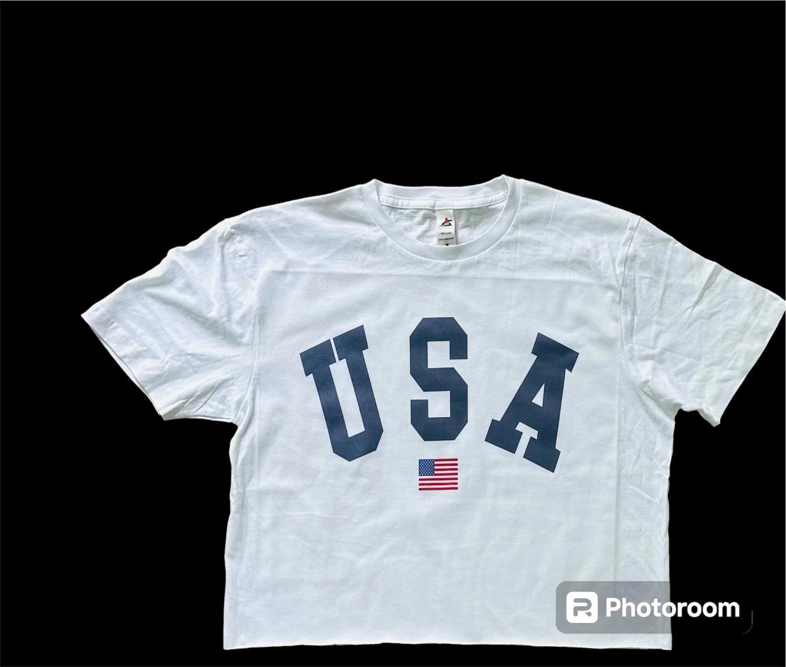 USA cropped top shirt 4XL