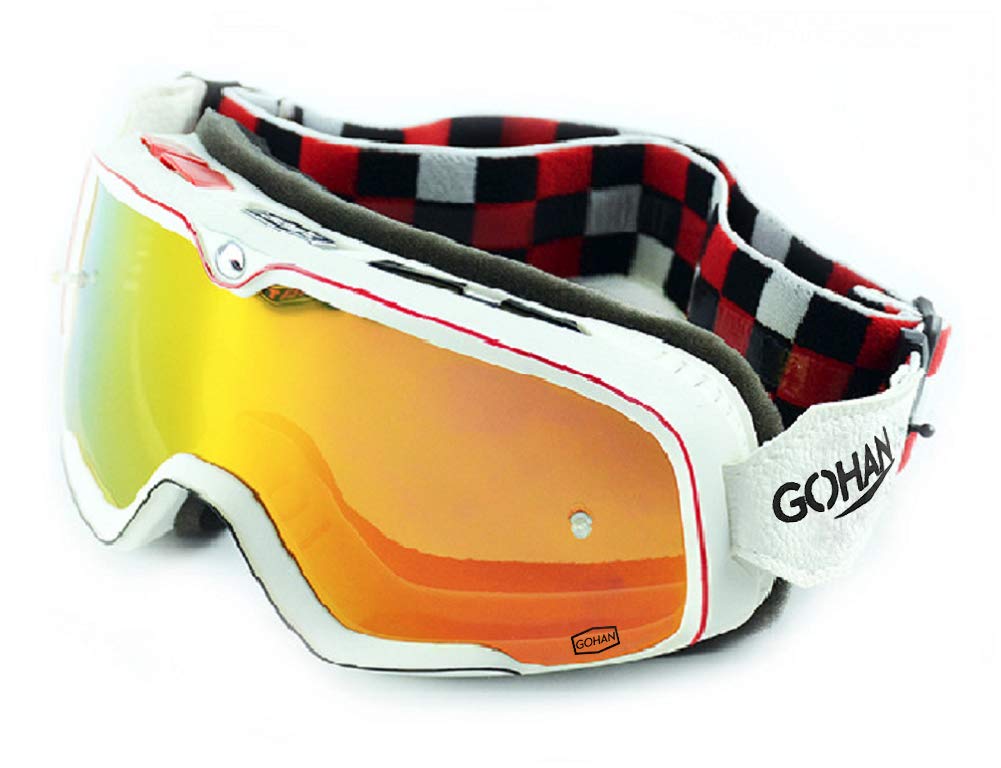 Goggles with Interchangeable Sports Sunglasses for Jet Half Outdoor Impact Wide Field of UV Helmet Portable and Easy To Perfect for Cleaning Winter