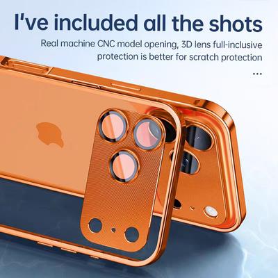 Luxury Aluminum Alloy Bumper Phone Case For iPhone 17 16 15 14 13 12 Pro Max Metal Frame Full Camera Lens Protection Shockproof Cover