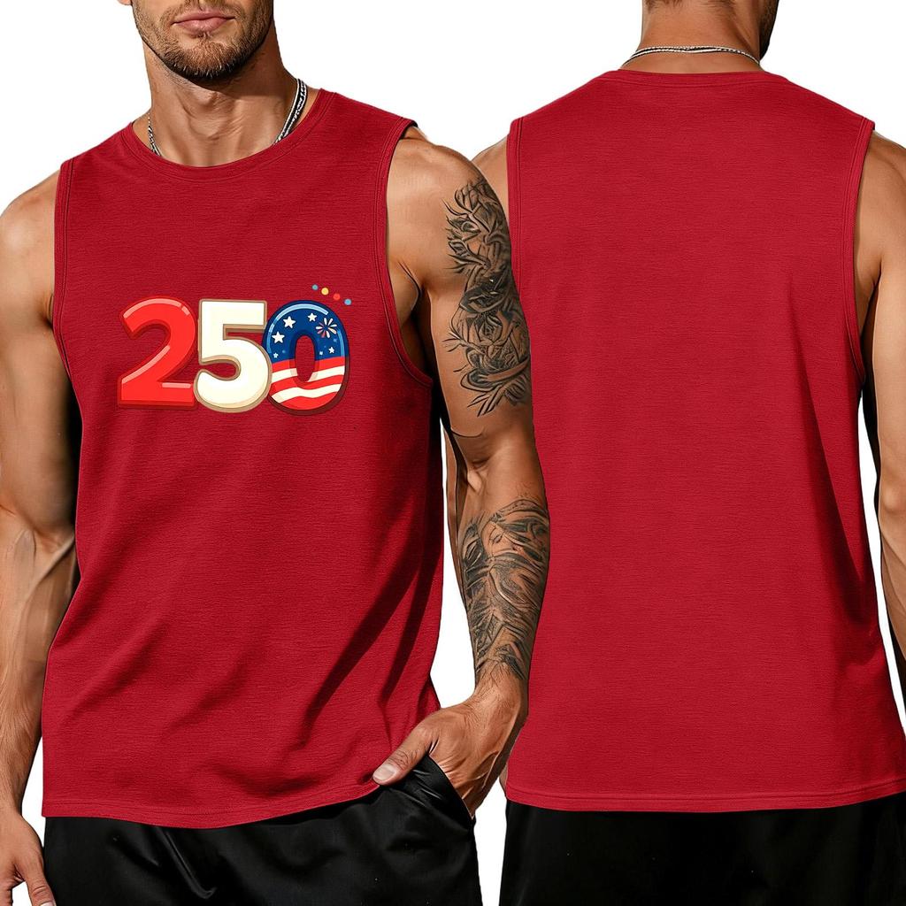 Men's Sleeveless Tank Top Casual Loose Fit Summer Muscle Shirt Lightweight Breathable Fabric Comfortable Daily Wear