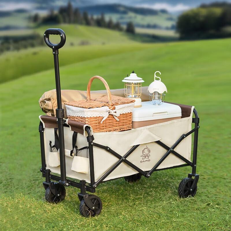 Damai DM-2017 Electric Folding Camping Cart, Prague Brown