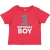 Inktastic 1. Geburtstag Junge Kariertes Nummer Baby T-Shirt Rennsport Kleinkind T-Shirts