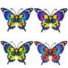 Decorative Wall Sculptures Metal Butterfly Decor for Garden Yard Patio, Large Iron Butterflies Hanging Art Sculpture, Outdoor Fence Farmhouse Indoor